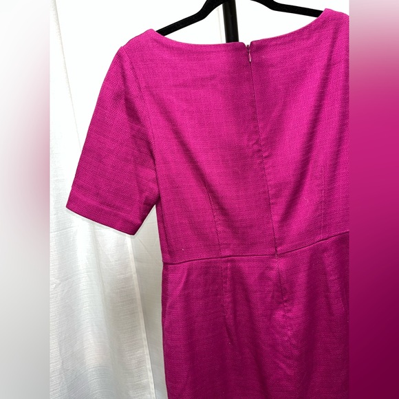 Boden Sheath magenta Textured dress | size 8 p - Picture 5 of 9